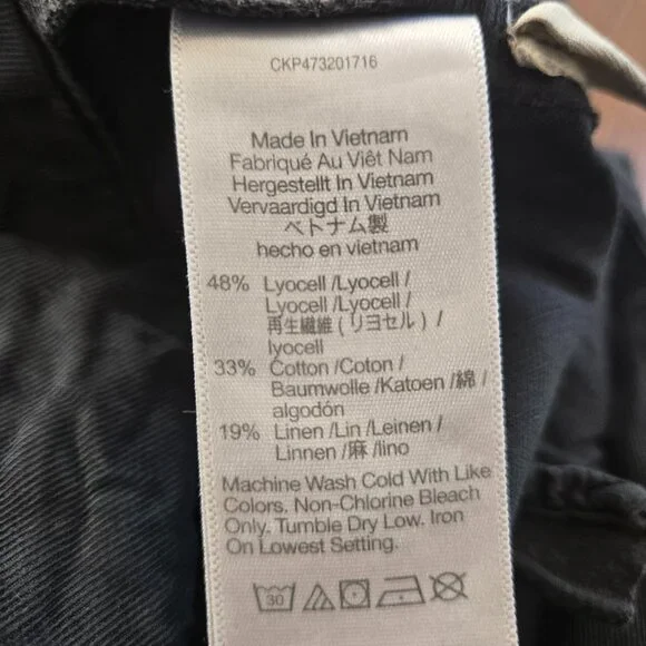 Madewell Harlow blue wide leg pants size 14P - Picture 7 of 10